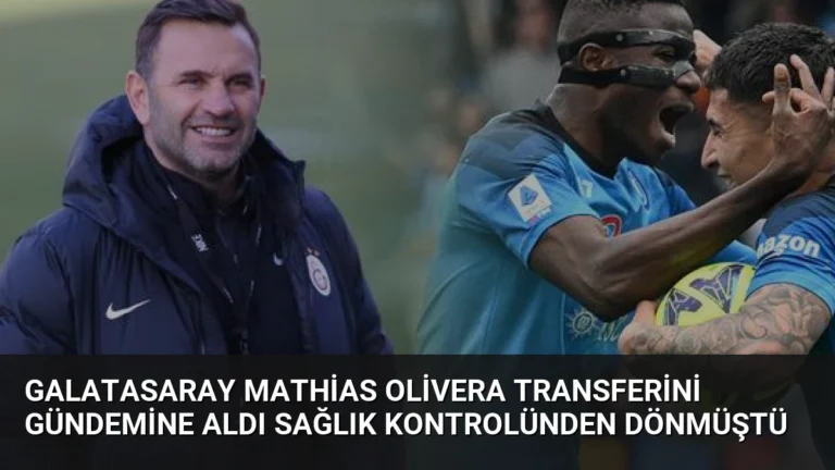 Galatasaray Mathias Olivera Transferini Gündemine Aldı Sağlık Kontrolünden Dönmüştü