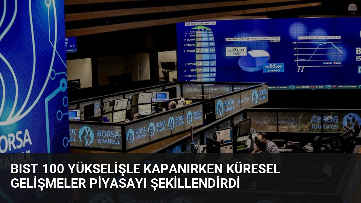 BIST 100 Yükselişle Kapanırken Küresel Gelişmeler Piyasayı Şekillendirdi