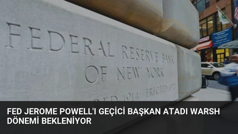 Fed Jerome Powell’ı Geçici Başkan Atadı Warsh Dönemi Bekleniyor
