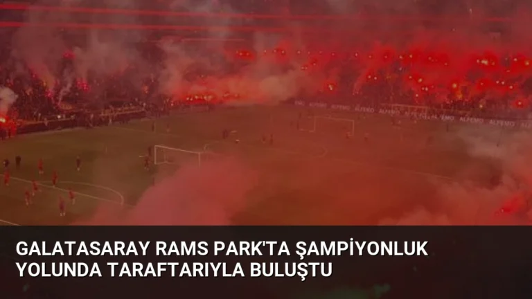 Galatasaray Rams Park’ta Şampiyonluk Yolunda Taraftarıyla Buluştu