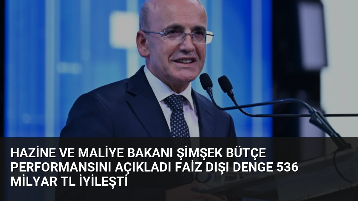 Hazine ve Maliye Bakanı Şimşek Bütçe Performansını Açıkladı Faiz Dışı Denge 536 Milyar TL İyileşti
