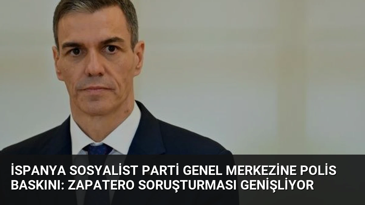 İspanya Sosyalist Parti Genel Merkezine Polis Baskını: Zapatero Soruşturması Genişliyor