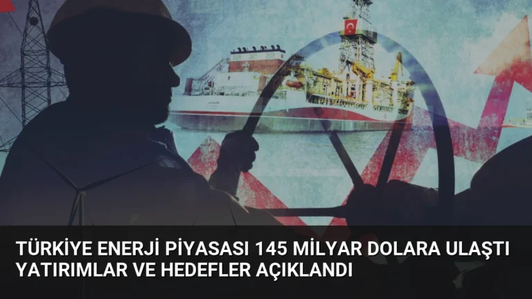 Türkiye Enerji Piyasası 145 Milyar Dolara Ulaştı Yatırımlar ve Hedefler Açıklandı