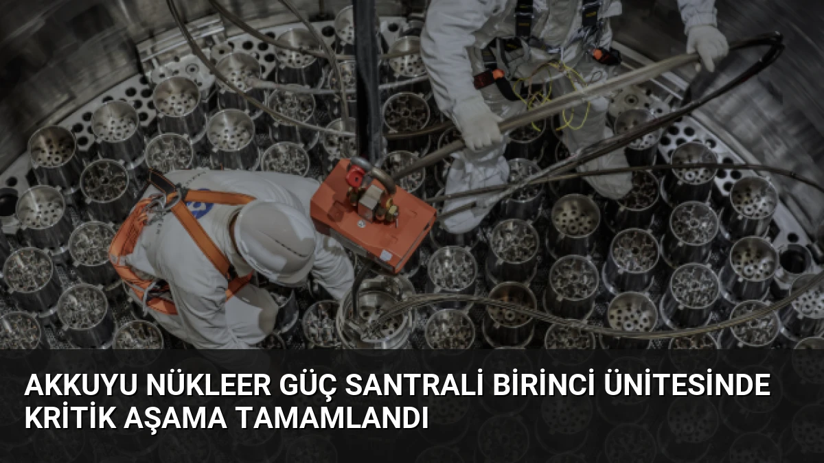 Akkuyu Nükleer Güç Santrali Birinci Ünitesinde Kritik Aşama Tamamlandı