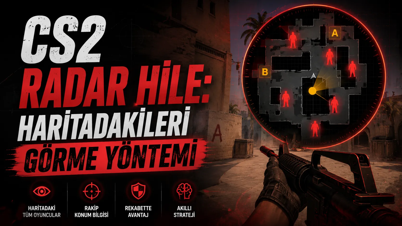 CS2 Radar Hile: Haritadakileri Görme Yöntemi