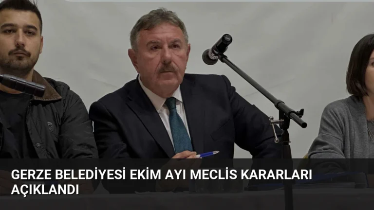 Gerze Belediyesi Ekim Ayı Meclis Kararları Açıklandı