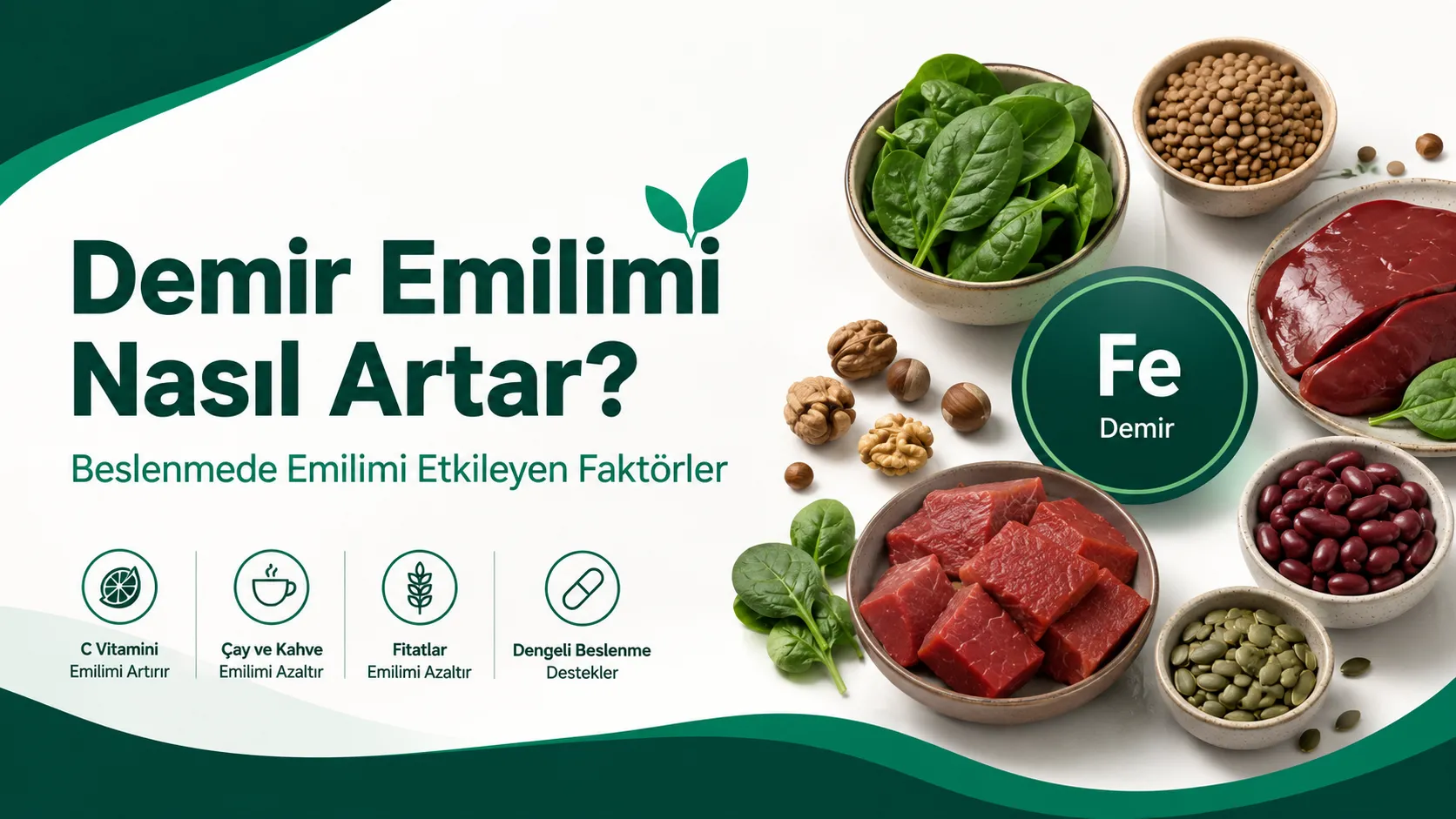 Demir Emilimi Nasıl Artar? Beslenmede Emilimi Etkileyen Faktörler