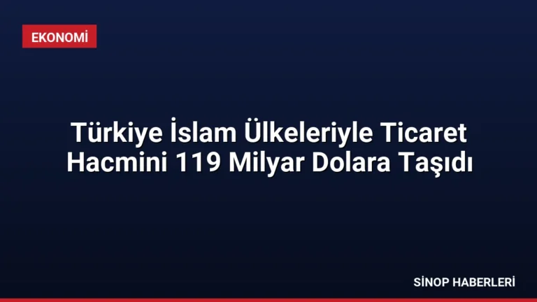 Türkiye İslam Ülkeleriyle Ticaret Hacmini 119 Milyar Dolara Taşıdı
