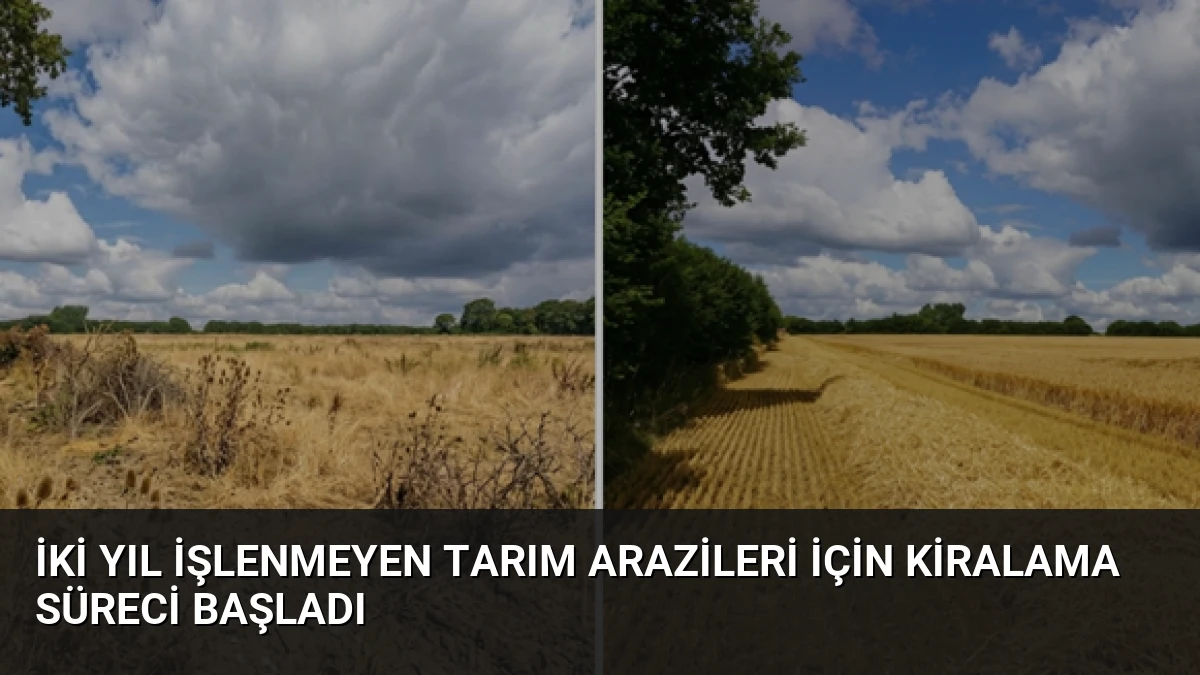 İki Yıl İşlenmeyen Tarım Arazileri İçin Kiralama Süreci Başladı
