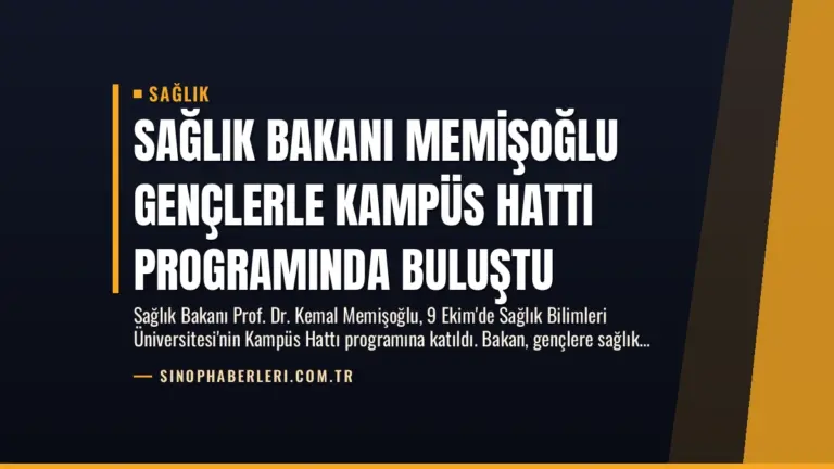Sağlık Bakanı Memişoğlu Gençlerle Kampüs Hattı Programında Buluştu