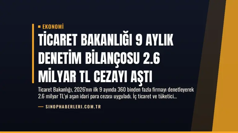 Ticaret Bakanlığı 9 Aylık Denetim Bilançosu 2.6 Milyar TL Cezayı Aştı
