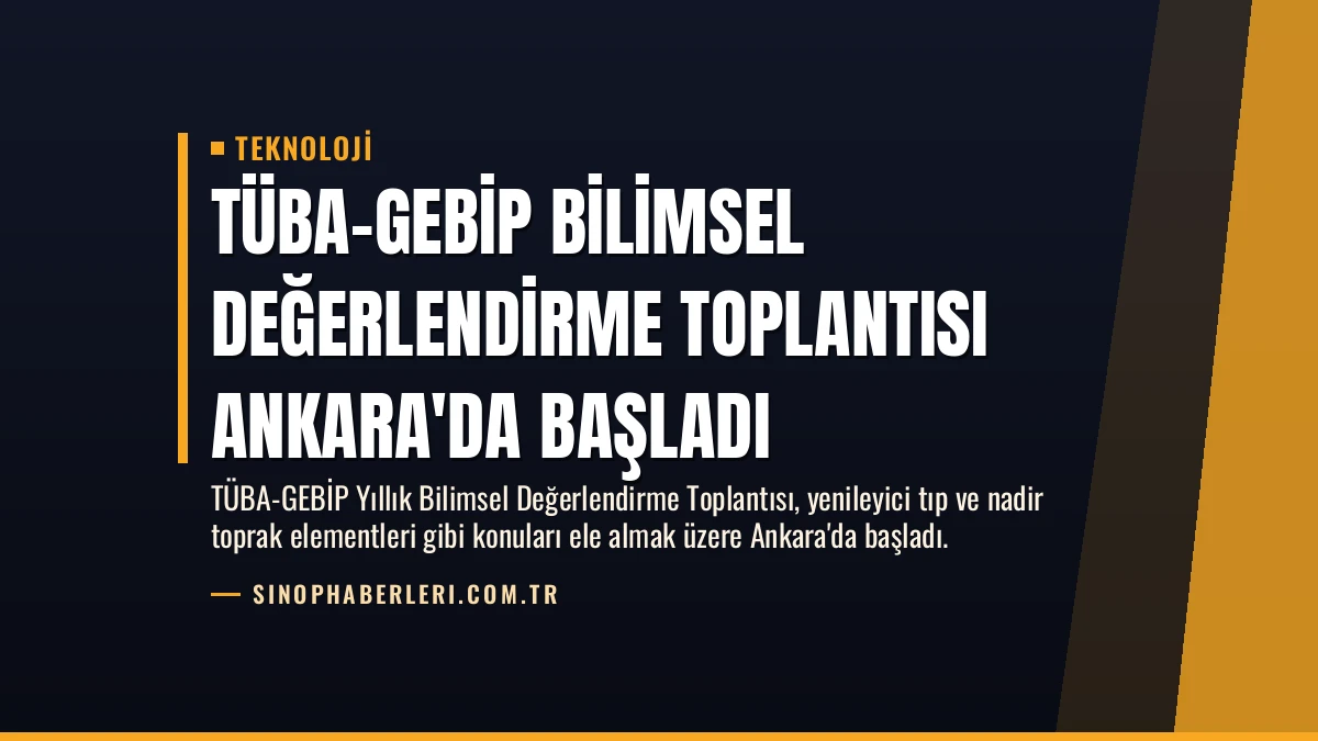 TÜBA-GEBİP Bilimsel Değerlendirme Toplantısı Ankara’da Başladı