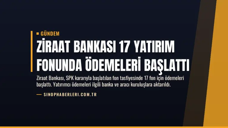 Ziraat Bankası 17 Yatırım Fonunda Ödemeleri Başlattı
